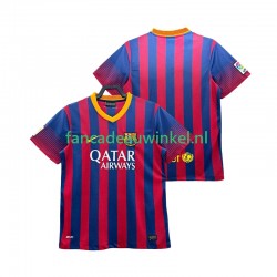 FC Barcelona Wedstrijdshirt met Korting 2013 2014 Retro Thuis Heren Korte Mouw
