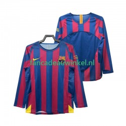 FC Barcelona Wedstrijdshirt met Korting Champions League 2005 Retro Thuis Heren 2006 Lange Mouw