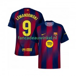 FC Barcelona Wedstrijdshirt met Korting Robert Lewandowski 9 Thuis Heren 2025-26 Korte Mouw