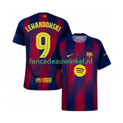 FC Barcelona Wedstrijdshirt met Korting Robert Lewandowski 9 Champions League Thuis Heren 2025-26 Korte Mouw