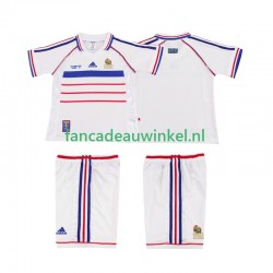 Frankrijk Wedstrijdshirt met Korting Retro Uit Kind 1998 Korte Mouw
