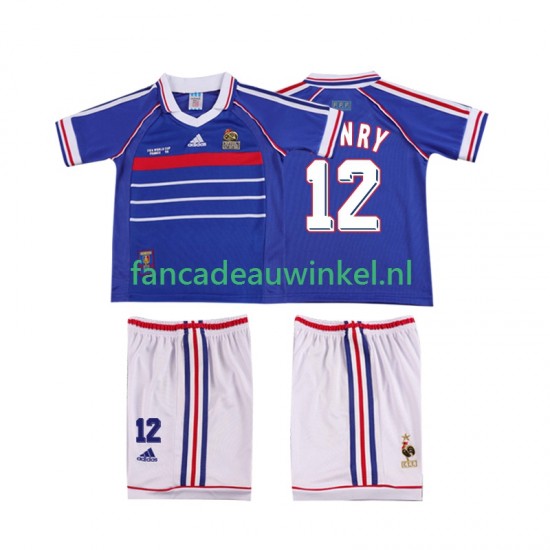 Frankrijk Wedstrijdshirt met Korting Henry 12 Retro Thuis Kind 1998 Korte Mouw