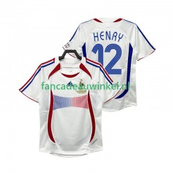 Frankrijk Wedstrijdshirt met Korting Henry 12 Retro Uit Heren 2006 Korte Mouw