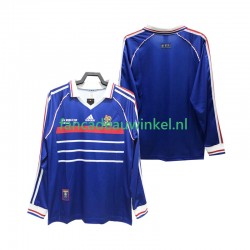 Frankrijk Wedstrijdshirt met Korting Retro Thuis Heren 1998 Lange Mouw