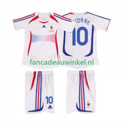 Frankrijk Wedstrijdshirt met Korting ZIDANE 10 Retro Uit Kind 2006 Korte Mouw