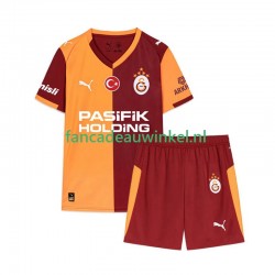 Galatasaray Wedstrijdshirt met Korting Thuis Kind 2025-26 Korte Mouw