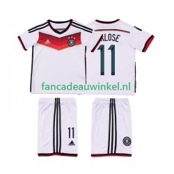 Duitsland Wedstrijdshirt met Korting KLOSE 11 2014 Retro Thuis Kind Korte Mouw