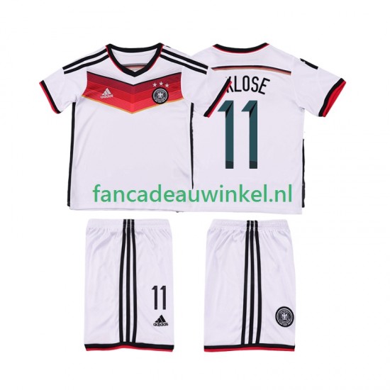 Duitsland Wedstrijdshirt met Korting KLOSE 11 2014 Retro Thuis Kind Korte Mouw