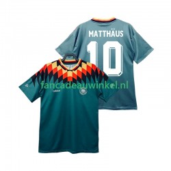 Duitsland Wedstrijdshirt met Korting MATTHAUS 10 Retro Uit Heren 1994 Korte Mouw