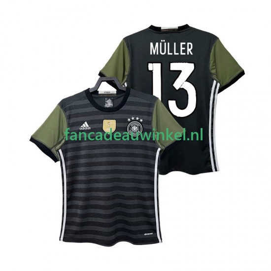 Duitsland Wedstrijdshirt met Korting MULLER 13 2016 Retro Uit Heren Korte Mouw