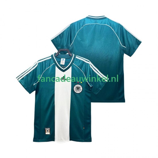 Duitsland Wedstrijdshirt met Korting Retro Uit Heren 1998 Korte Mouw