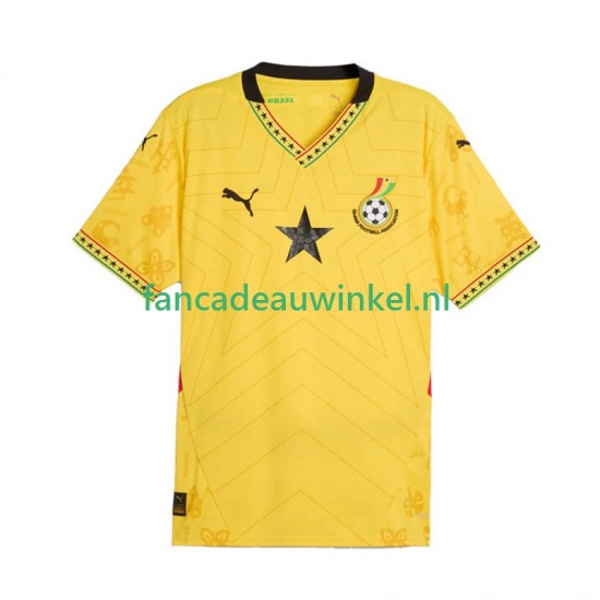 Ghana Wedstrijdshirt met Korting Uit Heren 2025 Korte Mouw
