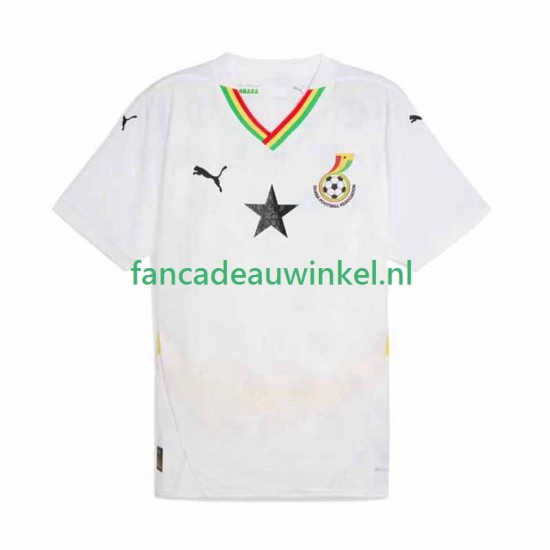 Ghana Wedstrijdshirt met Korting Thuis Heren 2025 Korte Mouw