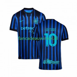 Inter Milan Wedstrijdshirt met Korting Lautaro Martinez 10 Thuis Heren 2025-26 Korte Mouw