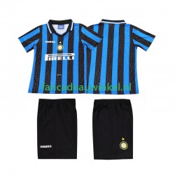 Inter Milan Wedstrijdshirt met Korting 1997 Retro Thuis Kind 1998 Korte Mouw