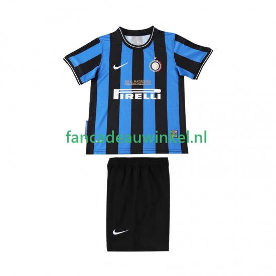 Inter Milan Wedstrijdshirt met Korting 2009 Retro Thuis Kind 2010 Korte Mouw