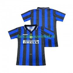 Inter Milan Wedstrijdshirt met Korting 1997 Retro Thuis Heren 1998 Korte Mouw