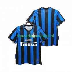 Inter Milan Wedstrijdshirt met Korting 2009 Retro Thuis Heren 2010 Korte Mouw