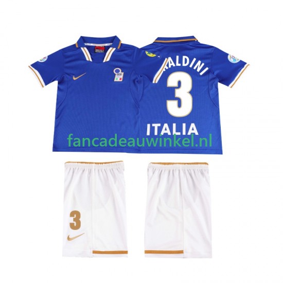 Italië Wedstrijdshirt met Korting MALDINI 3 1996 Retro Thuis Kind Korte Mouw