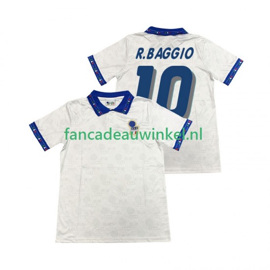 Italië Wedstrijdshirt met Korting Roberto Baggio 10 Retro Uit Heren 1994 Korte Mouw