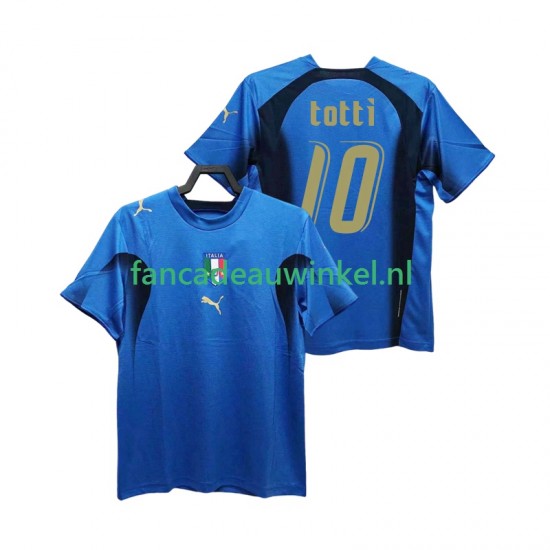 Italië Wedstrijdshirt met Korting Totti 20 Retro Thuis Heren 2006 Korte Mouw