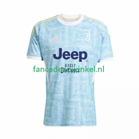 Juventus Wedstrijdshirt met Korting Uit Heren 2025-26 Korte Mouw