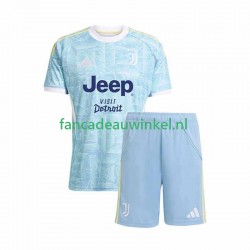 Juventus Wedstrijdshirt met Korting Uit Kind 2025-26 Korte Mouw