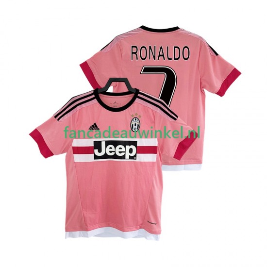 Juventus Wedstrijdshirt met Korting Cristiano Ronaldo 7 2016 2017 Retro Uit Heren Korte Mouw