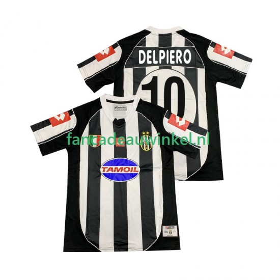 Juventus Wedstrijdshirt met Korting DEL PIERO 10 2003 Retro Thuis Heren 2002 Korte Mouw