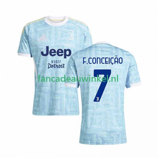 Juventus Wedstrijdshirt met Korting Francisco Conceicao 7 Uit Heren 2025-26 Korte Mouw