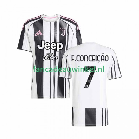 Juventus Wedstrijdshirt met Korting Francisco Conceicao 7 Thuis Heren 2025-26 Korte Mouw