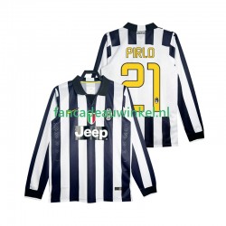 Juventus Wedstrijdshirt met Korting Pirlo 21 2014 2015 Retro Thuis Heren Lange Mouw