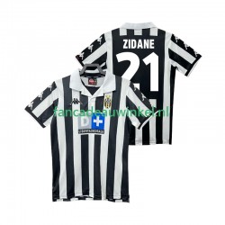 Juventus Wedstrijdshirt met Korting ZIDANE 21 2000 Retro Thuis Heren 1999 Korte Mouw
