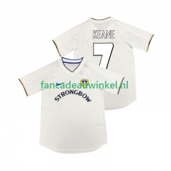 Leeds United Wedstrijdshirt met Korting KEANE 7 2000 2001 Retro Thuis Heren Korte Mouw