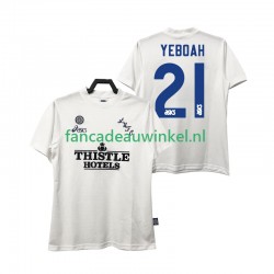 Leeds United Wedstrijdshirt met Korting YEBOAH 21 1995 1996 Retro Thuis Heren Korte Mouw