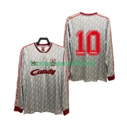 Liverpool Wedstrijdshirt met Korting 10 1989 1991 Retro Uit Heren Lange Mouw