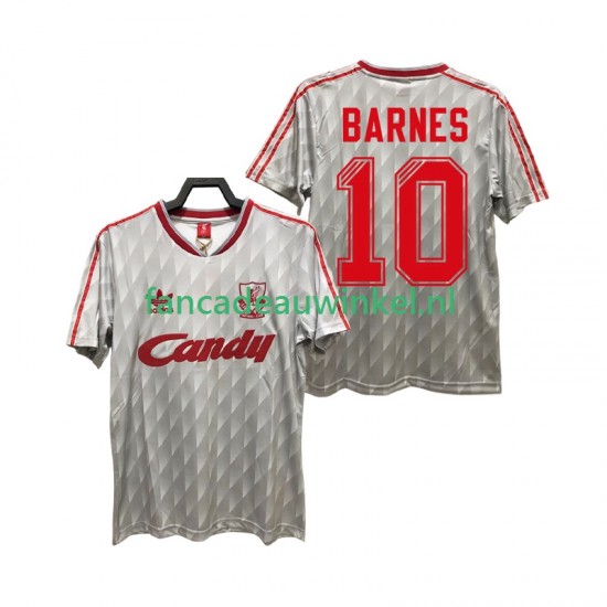 Liverpool Wedstrijdshirt met Korting BARNES 10 1989 1991 Retro Uit Heren Korte Mouw