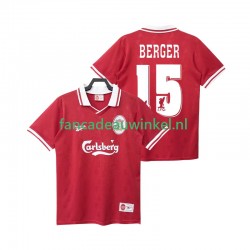 Liverpool Wedstrijdshirt met Korting BERGER 15 1996 Retro Thuis Heren 1998 Korte Mouw