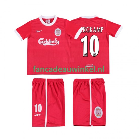 Liverpool Wedstrijdshirt met Korting BERGKAMP 10 LWP 1997 Retro Thuis Kind 1998 Korte Mouw