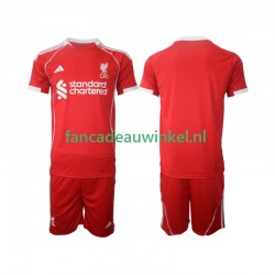 Liverpool Wedstrijdshirt met Korting Thuis Kind 2025-26 Korte Mouw