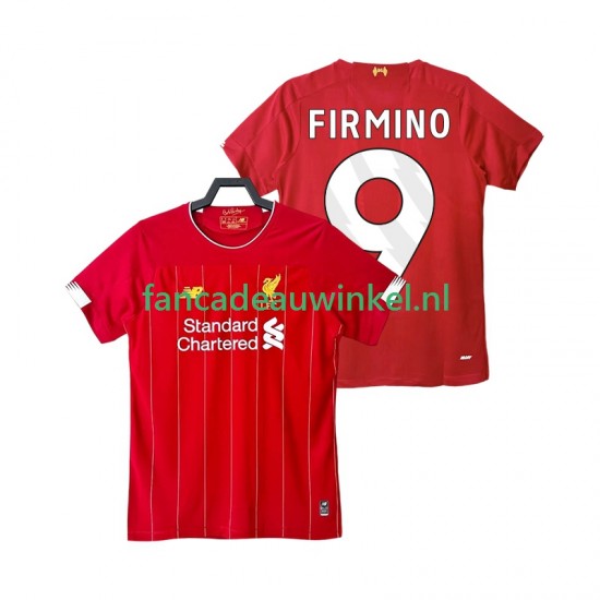 Liverpool Wedstrijdshirt met Korting FIRMINO 9 2019 2020 Retro Thuis Heren Korte Mouw