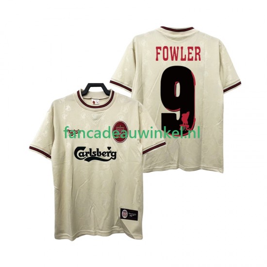 Liverpool Wedstrijdshirt met Korting FOWLER 9 1996 1997 Retro Uit Heren Korte Mouw