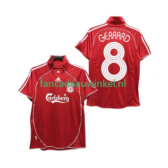Liverpool Wedstrijdshirt met Korting GERRARD 8 Retro Thuis Heren 2008 2006 Korte Mouw