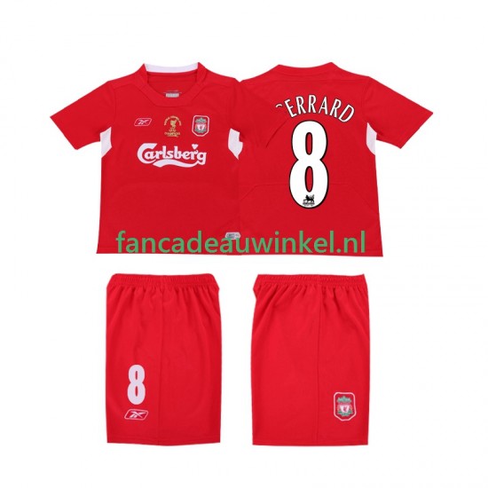 Liverpool Wedstrijdshirt met Korting GERRARD 8 LWP 2005 Retro Thuis Heren 2004 Korte Mouw