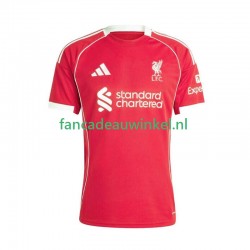 Liverpool Wedstrijdshirt met Korting Thuis Heren 2025-26 Korte Mouw