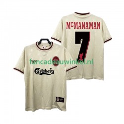 Liverpool Wedstrijdshirt met Korting MCMANAMAN 7 1996 1997 Retro Uit Heren Korte Mouw
