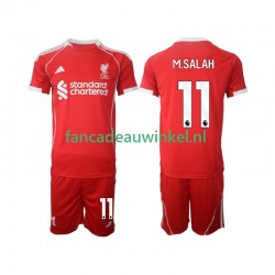 Liverpool Wedstrijdshirt met Korting Mohamed Salah 11 Thuis Kind 2025-26 Korte Mouw