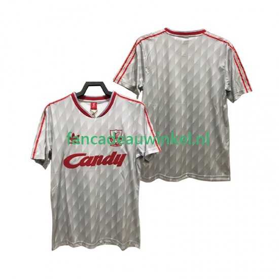 Liverpool Wedstrijdshirt met Korting 1989 1991 Retro Uit Heren Korte Mouw