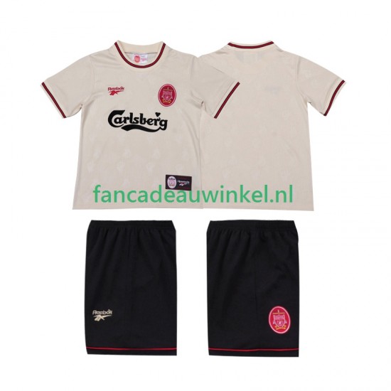 Liverpool Wedstrijdshirt met Korting LWP 1996 1997 Retro Uit Kind Korte Mouw