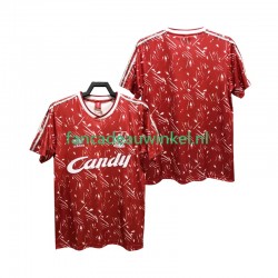 Liverpool Wedstrijdshirt met Korting 1989 1991 Retro Thuis Heren Korte Mouw